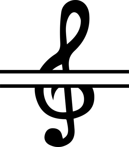 split treble clef