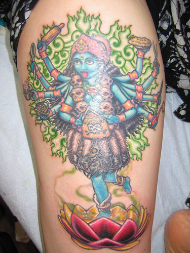 Kali Tattoo Freshly completed tattoo 