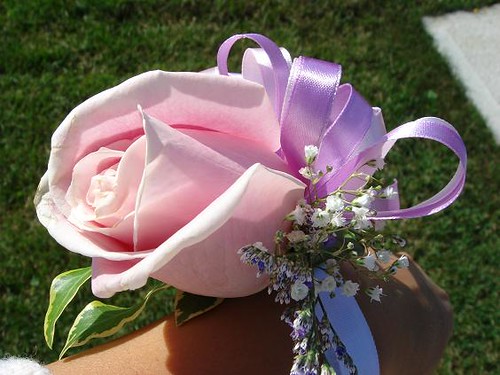 Pink Rose Bridesmaid Corsage