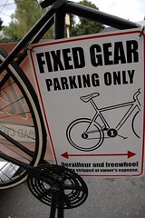 fixed gear sign