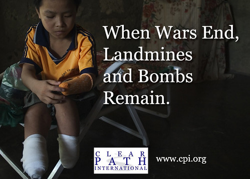 When Wars End, Landmines and Bombs Remain.