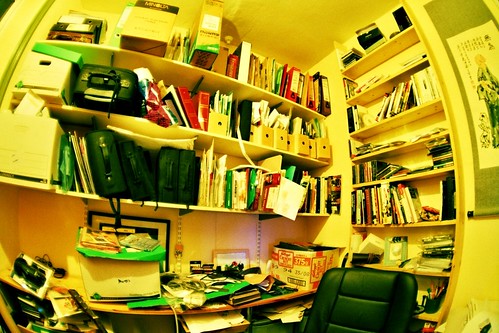 A person who truly loves his office mess.  Seriously.