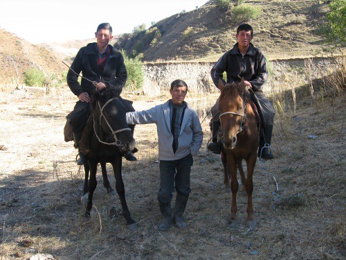 More local Kyrgyz blokes that insisted that their photo be taken - Kaldama Pass, Kyrgyzstan