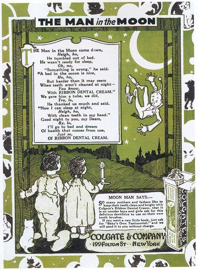 Colgate Ribbon Dental Cream ad 1920 originally uploaded by Gatochy