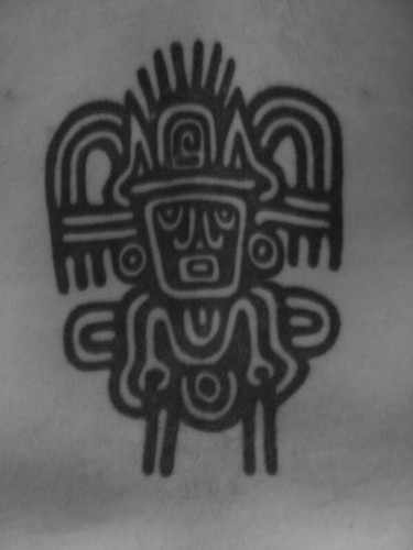 Aztec design, done at Freedom Tattoos in Ipswich circa 2001, was featured in 