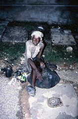 The poorest man, City of Bangalore, 1987 by larserlandsson