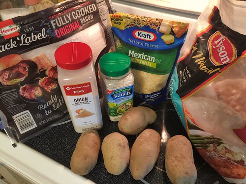 ingredients for cheesy chicken potatoes