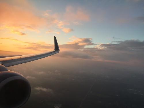 Sunset on the way into DTW ©  joannapoe