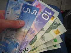 Canadian money is pretty!