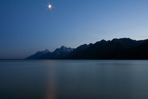 Jackson Lake by Moonlight