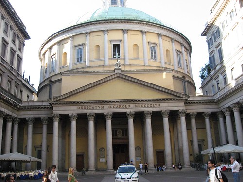 Church of San Carlo Al Corso near Duomo, Milan Italy