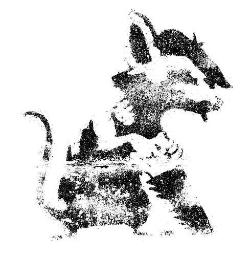 banksy rat stencil. Banksy stencil rat with saw