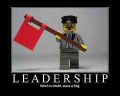 Leadership: when in doubt, wave a flag