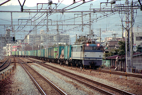 EF65 freight train