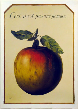 R. Magritte-It Is Not An Apple