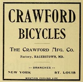 Crawford Bicycles Ad 1897 ©  Michael Neubert