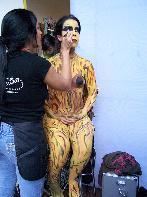 Yellow Girl - Body Painting