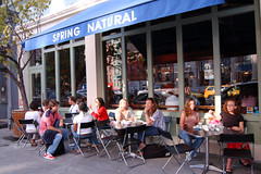 Outdoor Seating, Spring Street Natural Restaurant, Soho, New York City by Northcountry Boy, on Flickr