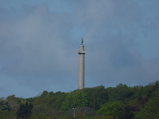 The Marquess of Anglesey's Column from the Menai Suspension Bridge