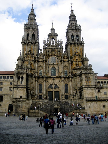 La catedral en Santiago de Compostela