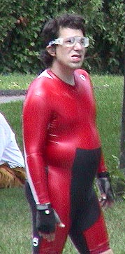 Red Skinsuit Man