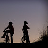 Boys Biking, Silhouette