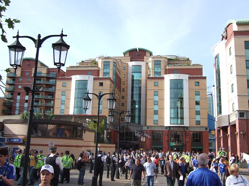 Fans outside Stamford Bridge