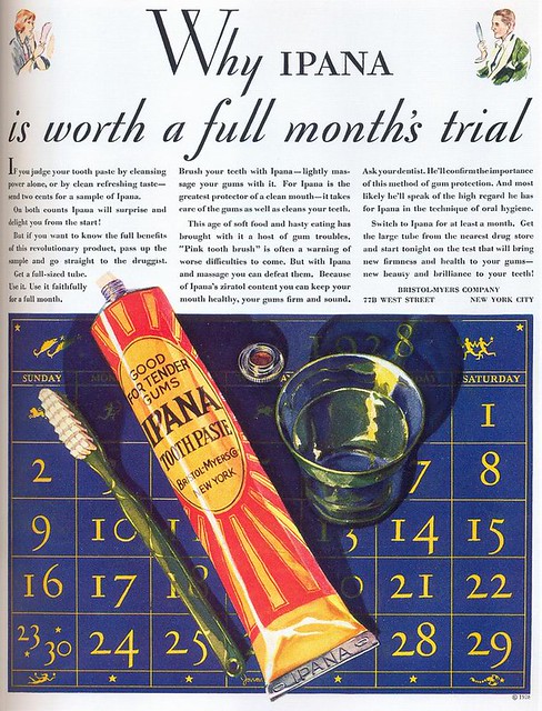 Ipana Toothpaste ad, 1928