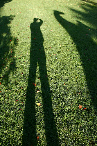 Celle - My shadow on stilts!