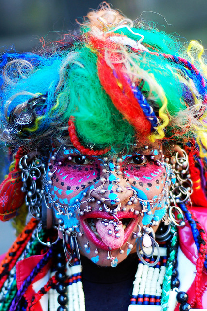 The most pierced woman in the world according to the Guinness Book of 