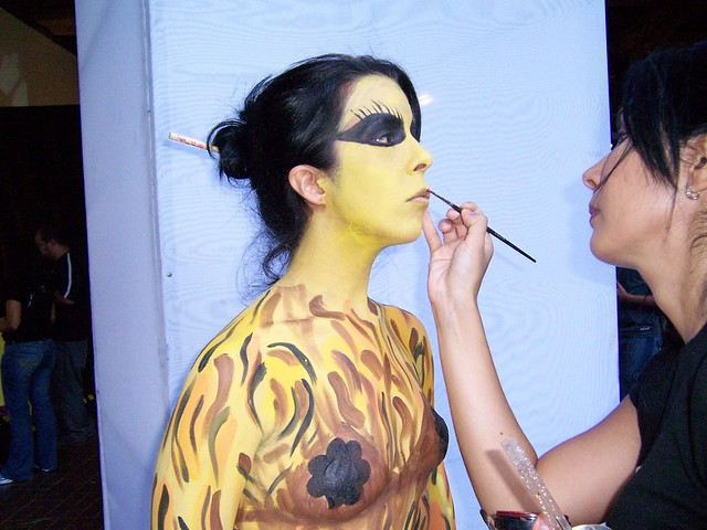 Yellow Girl - Body Painting
