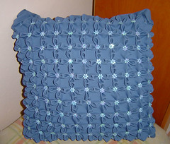 almofada azul