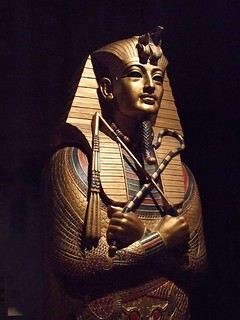 Replica of King Tutankhamun's Mummy Case at th...