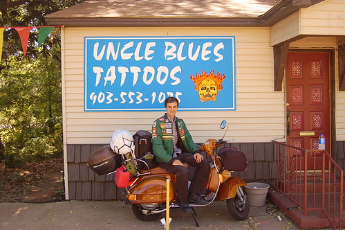 Me at Uncle Blue's Tattoos