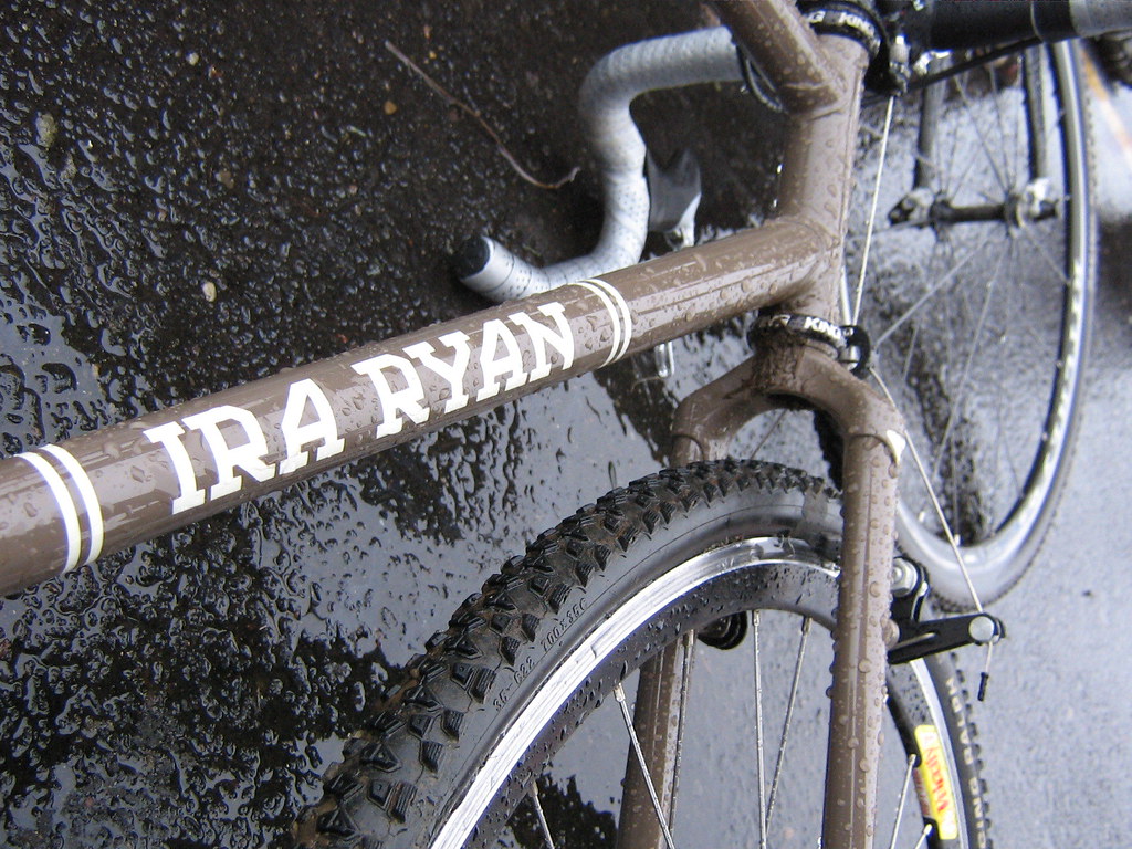 An Ira Ryan cyclocross bike, in its natural environment.