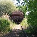 Wagons op het spoor tussen Baarland en Oudelande