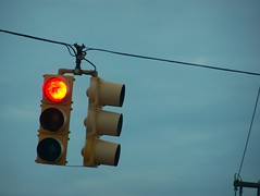 When the light at 15th and Beacon looks like this, a right turn could cost you $124. Photo by Ricochet Remington.