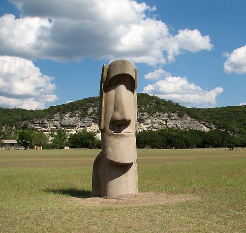 Easter Island statue at