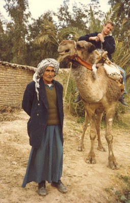 dad on a camel