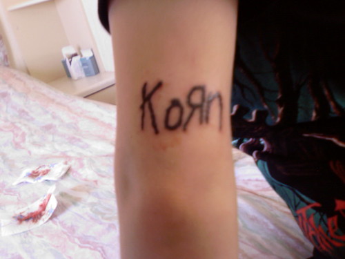 korn tattoo. My first tattoo: Korn