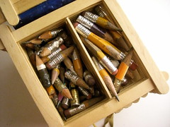Little Pencils box - open close up
