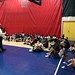 Ken Ringdahl, speaking to the kids at NE Hoops Academy.