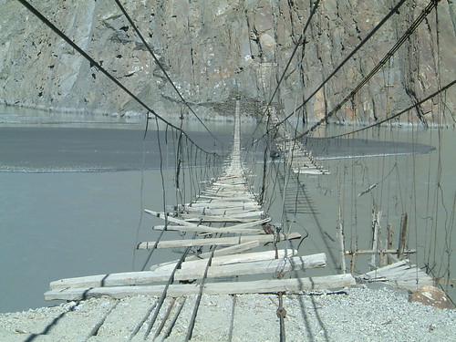Hussaini suspension bridge, Passu - Pakistan