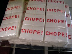 chope tissue paper
