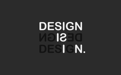 Design is in. by Mark Garrigan.