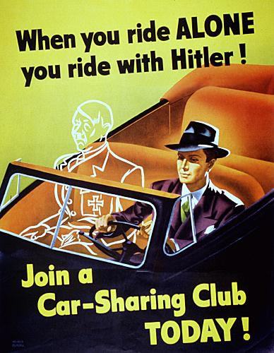 Hitler carpooling