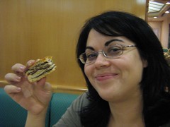 zeta with a yummy kosher pastry • <a style="font-size:0.8em;" href="http://www.flickr.com/photos/70272381@N00/294080502/" target="_blank">View on Flickr</a>