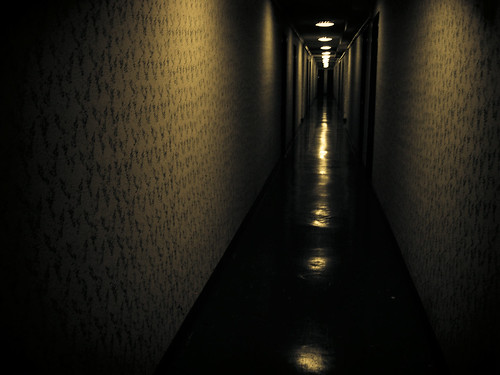 narrow and dark corridors