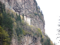 Sumela monastery in the distance