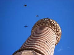The minaret of Ishak Pasa palace